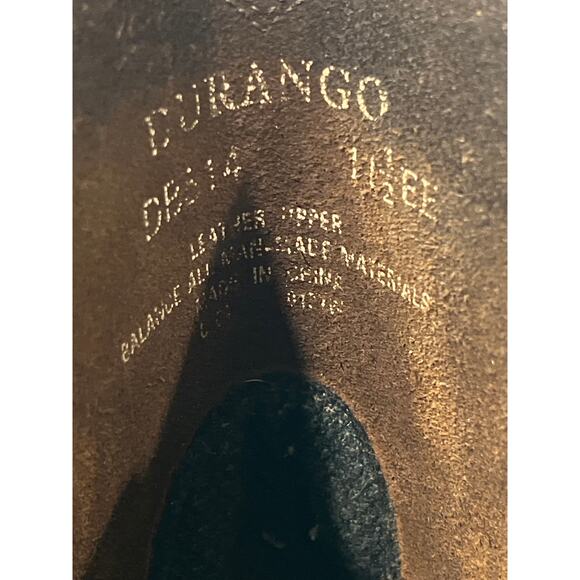 Durango Men’s Leather Harness Biker Cowboy Boots Farm Square Toe Size 11.5 Brown - Picture 11 of 11